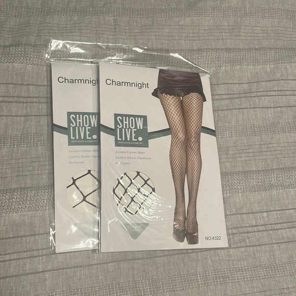Two Packs Fishnet Leggings - Picture 1 of 3